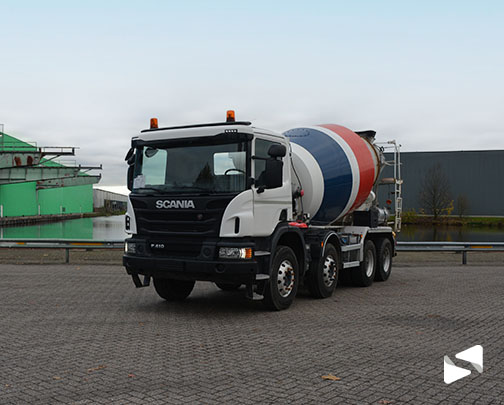 Betonmixer vrachtwagen